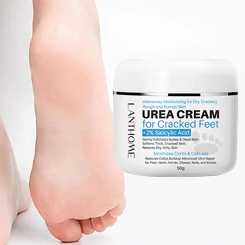 50g Foot Urea Cream Anti-Drying Crack Foot Cream Heel Cracked Repair Remove Dead Skin Hand Feet Care Smooth Moisturizing Cream