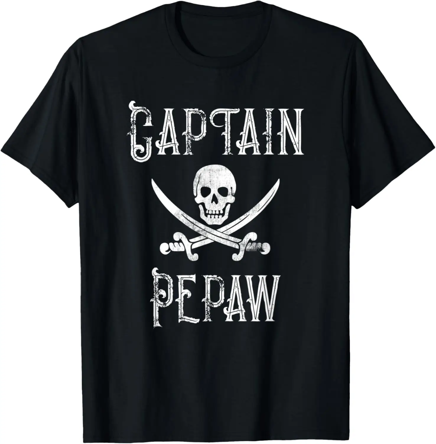 

Mens Mens Boat Captain PePaw Grandpa Boating Lover Nautical T-Shirt