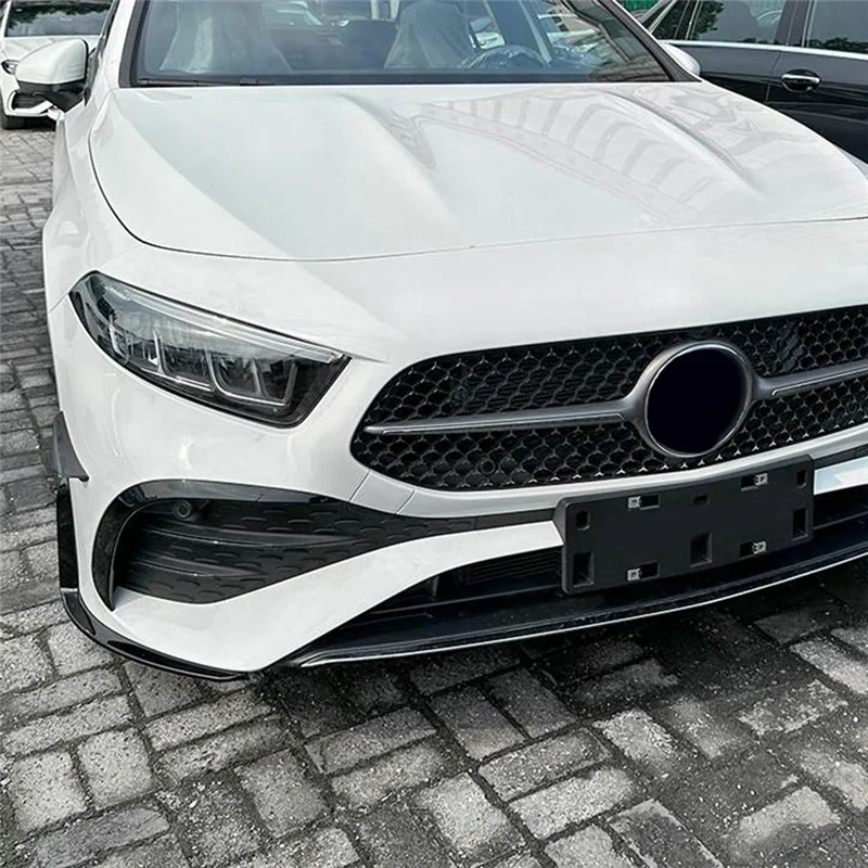 

AR-For A-Class W177 2023+ A180 A200 Front Bumper Lip Angle Diffuser Splitter Spoiler Protector Replacement A