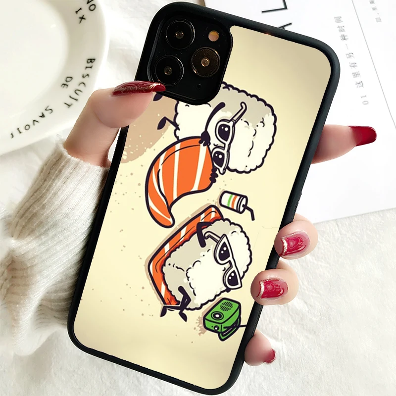 5 5S SE 2020 Phone Cover Case for iPhone 6 6S 7 8 PLUS X XS XR 11 12 13 MINI 14 PRO MAX Rubber Cute lovely Janpe Rice Sushi