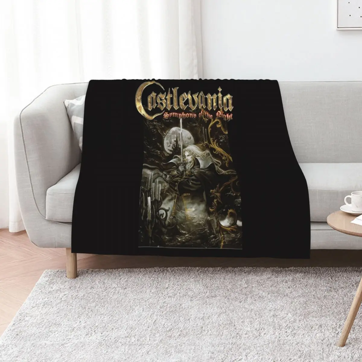 Castlevania Symphony of the Night Throw Blanket Hairys Plaid on the sofa Retros Cute Plaid christmas decoration Luxury Blankets