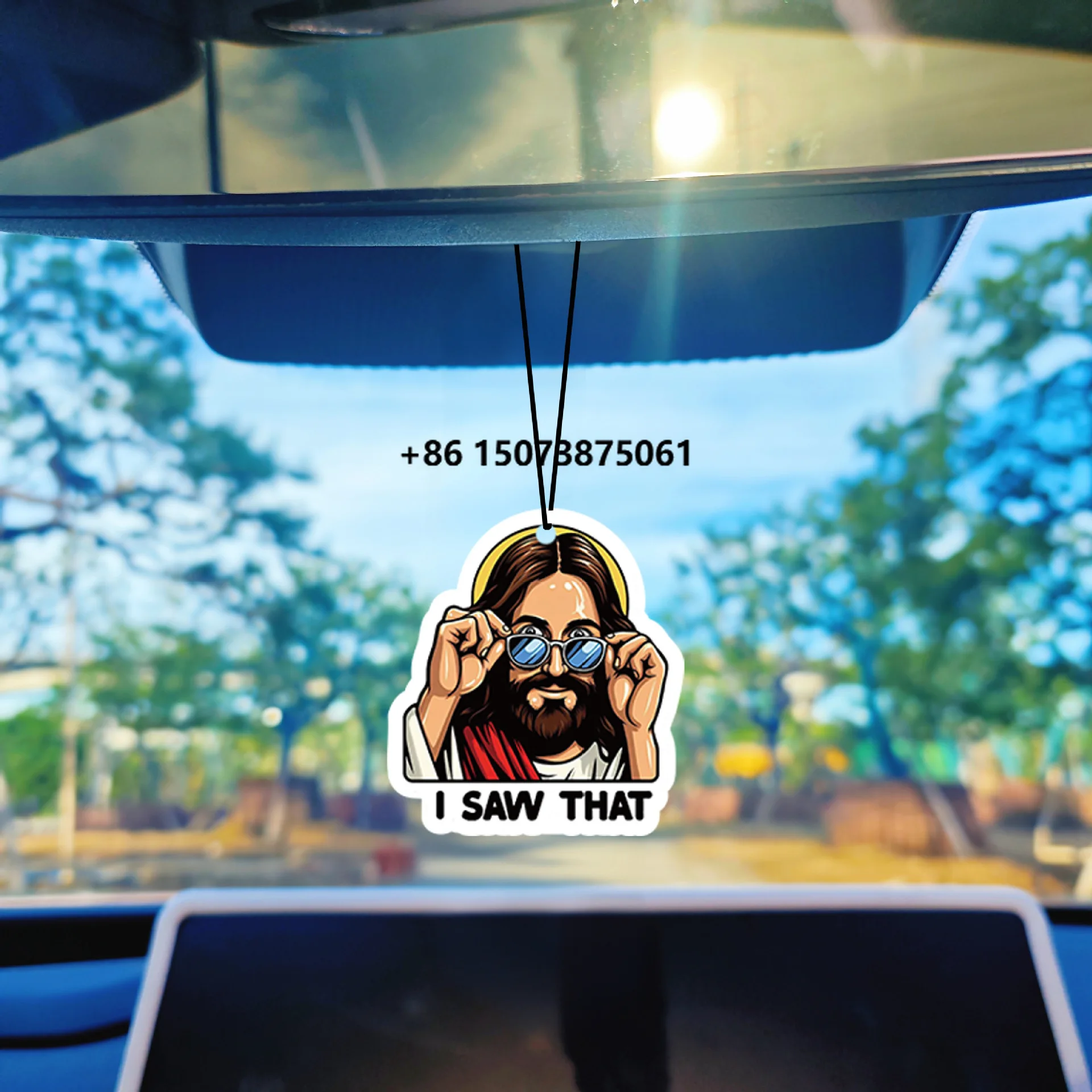 Car Air Freshener Pendant Original Personalized Cartoon Rearview Mirror Aromatherapy Diffuser with Interior Decoration Custom