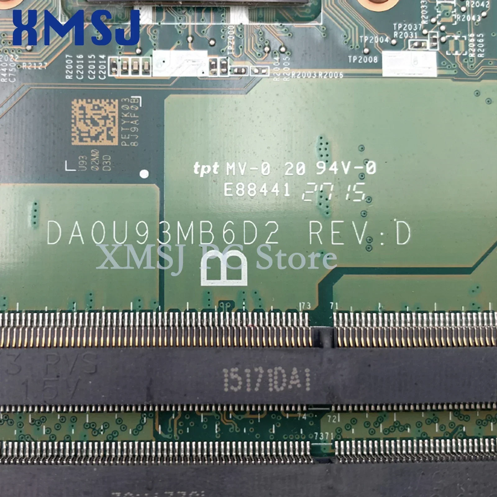 Xmsj-ノートブックマザーボード,HP pavillion 15-n,da0u93mb6d2,790630-001,コアam5200 cpu,フルテスト