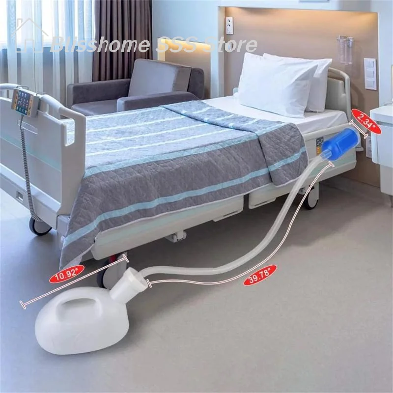 

【S】Practical Home Durable Industrial Equipment 1 Piece Portable Urinal Bottle 2000ML Women Spill Proof Unisex Potty Home