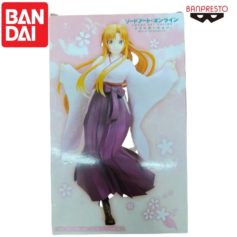 Bandai In Stock Original Banpresto Yuuki Asuna Doll Brand New Boxed Action Figure Animation Peripherals Anime Characters Garage