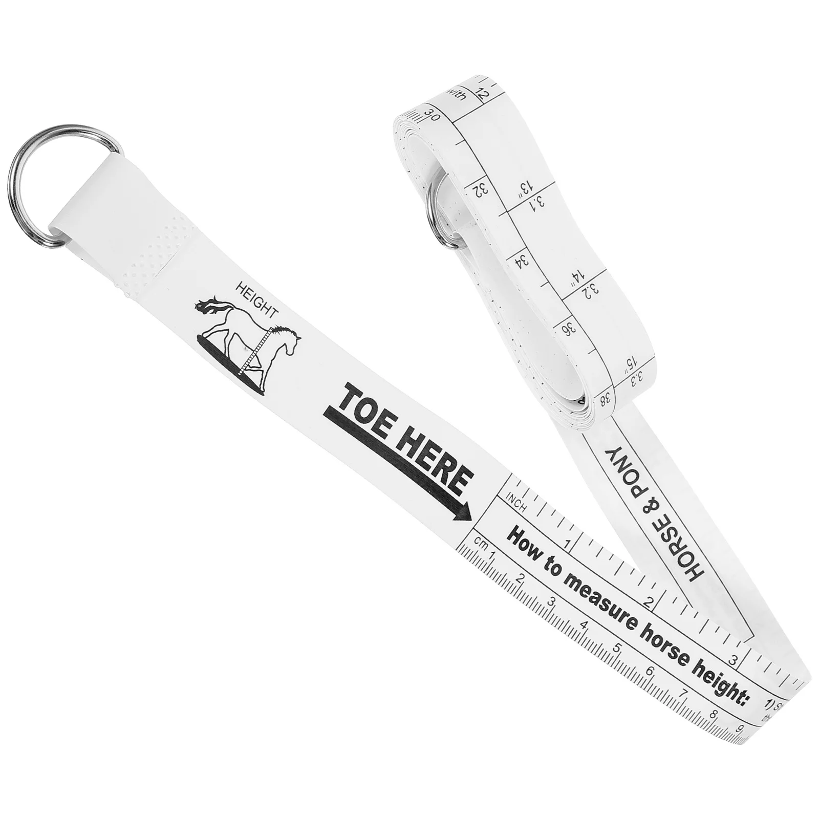 أداة قياس محمولة لشريط وزن الحصان لمزرعة الماشية، شريط قياس دقيق قابل لإعادة الاستخدام لحجم الجسم وارتفاع تمثال نصفي #3