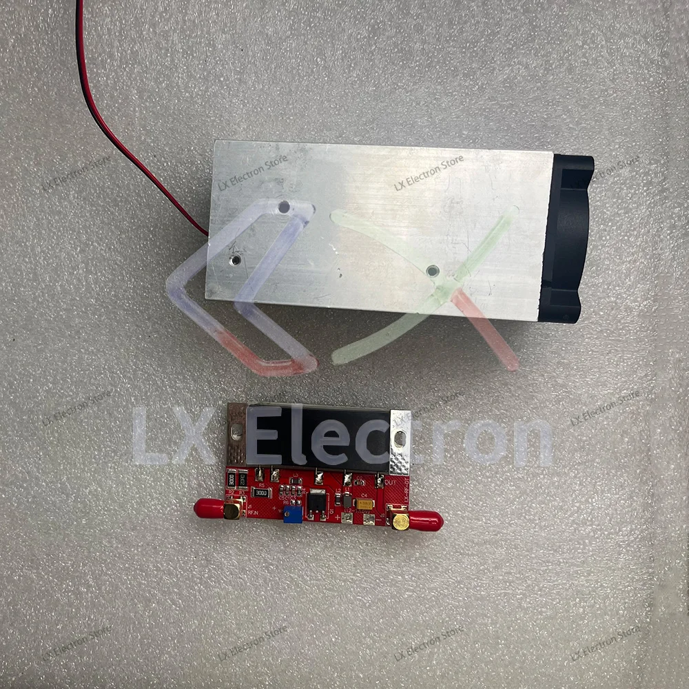 SMA Adjustable RF Power Amplifier Module.12.5V DC, 360-470MHz, 6W output, 100mW input, 50‑ohm impedance.Simple DIY.  1pcs/Lot