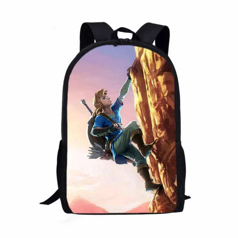 Game The Legend of Zeldaes Schoolbag Children Backpack Big Capacity Travel Laptop Bag Kawaii Student Cosplay Backpack Kids Gift