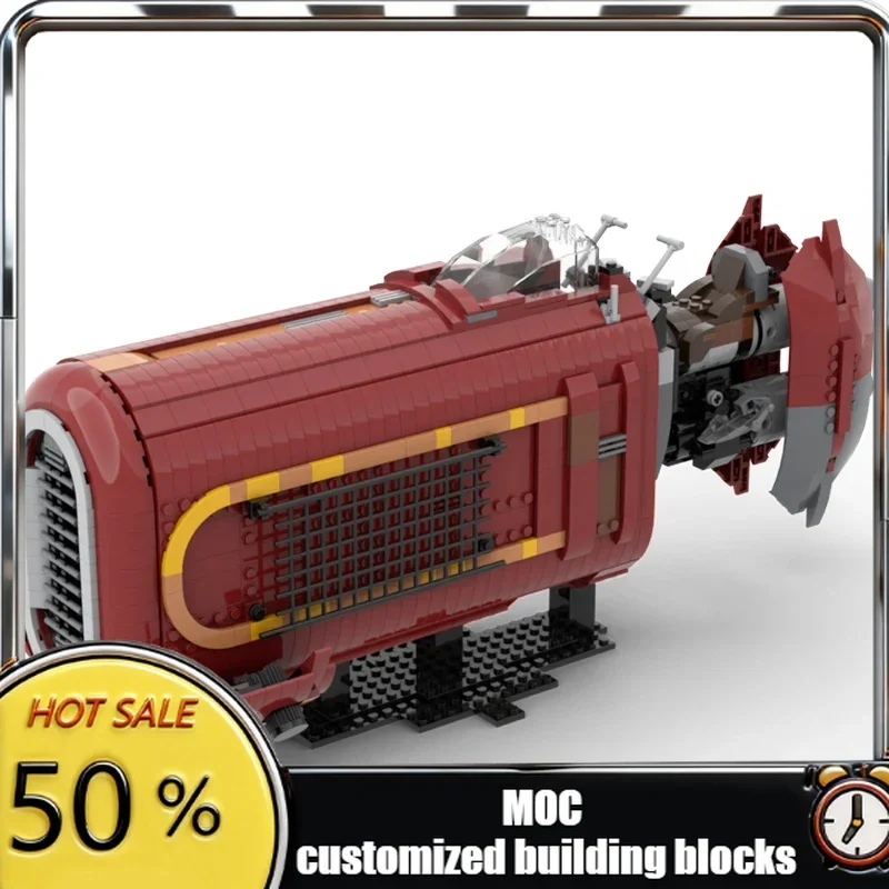 

НОВИНКА: Конструктор 1421 деталь, модель космического истребителя Rey's Speeder из фильма «Звездные войны», DIY, развивающая творческие способности, детская игрушка-головоломка, подарок на день рождения