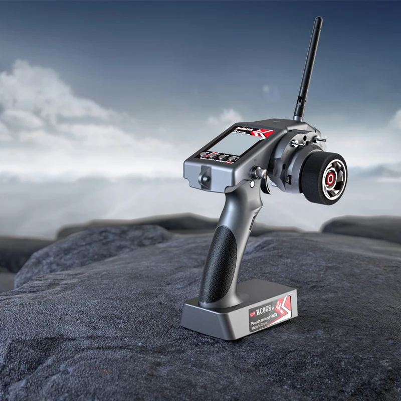 RadioLink RC6GS V3 Nadajnik Radiowy RC Zasięg Kontroli 600 Metrów Zintegrowany Żyroskop Wbudowana Telemetria w Czasie Rzeczywistym do Samochodów i Łodzi RC