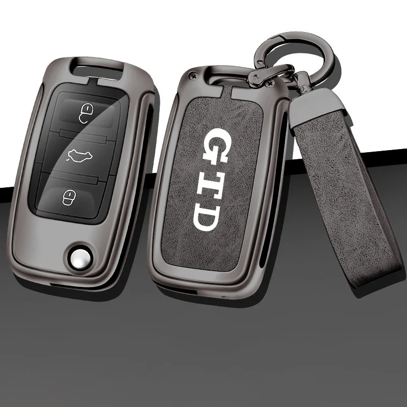 

Zinc Alloy Car Key Case Cover Shell Key Protection Bag Auto Styling Accessory For VW Volkswagen GTD GOLF 4 5 6 7 MK7 MK5 MK6 GTD