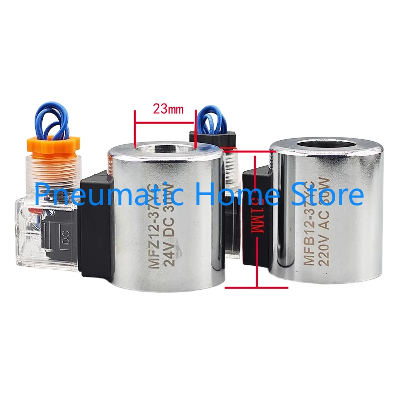 Rexroth Solenoid Hydraulic Valve Coil MFB12-37YC AC220V MFZ8-50YC DC24V AC110V DC12V DC72V Inner Hole 23mm Height 51mm 4WE6