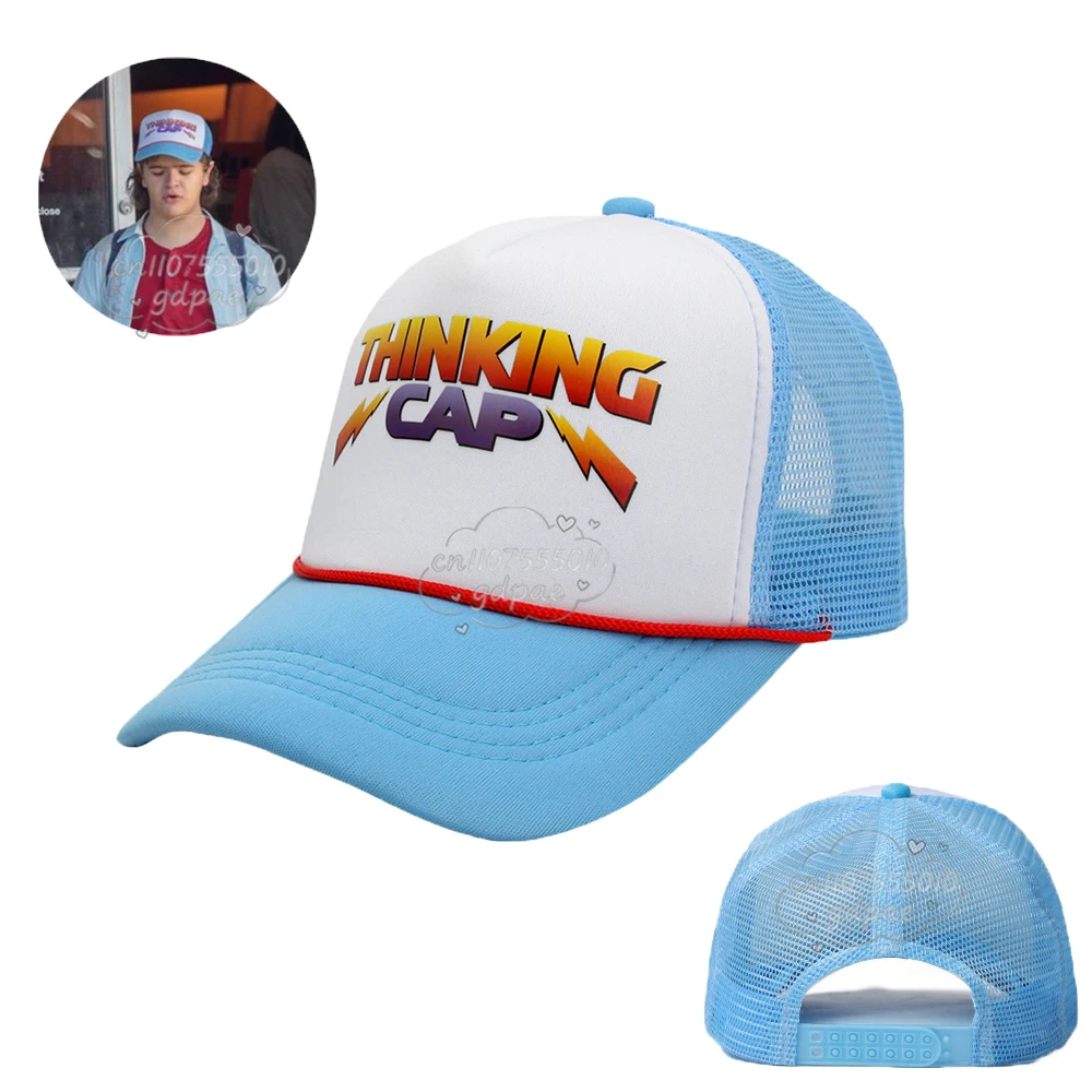 Retro Stranger Cosplay Hat Dustin Baseball Cap Mesh Thinking Hats Adult Unisex Accessories Adjustable Prop