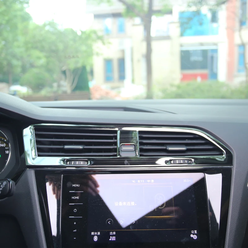My good car For Volkswagen VW Tiguan L 2017-2020 Air conditioning outlet patch  stainless Accessories