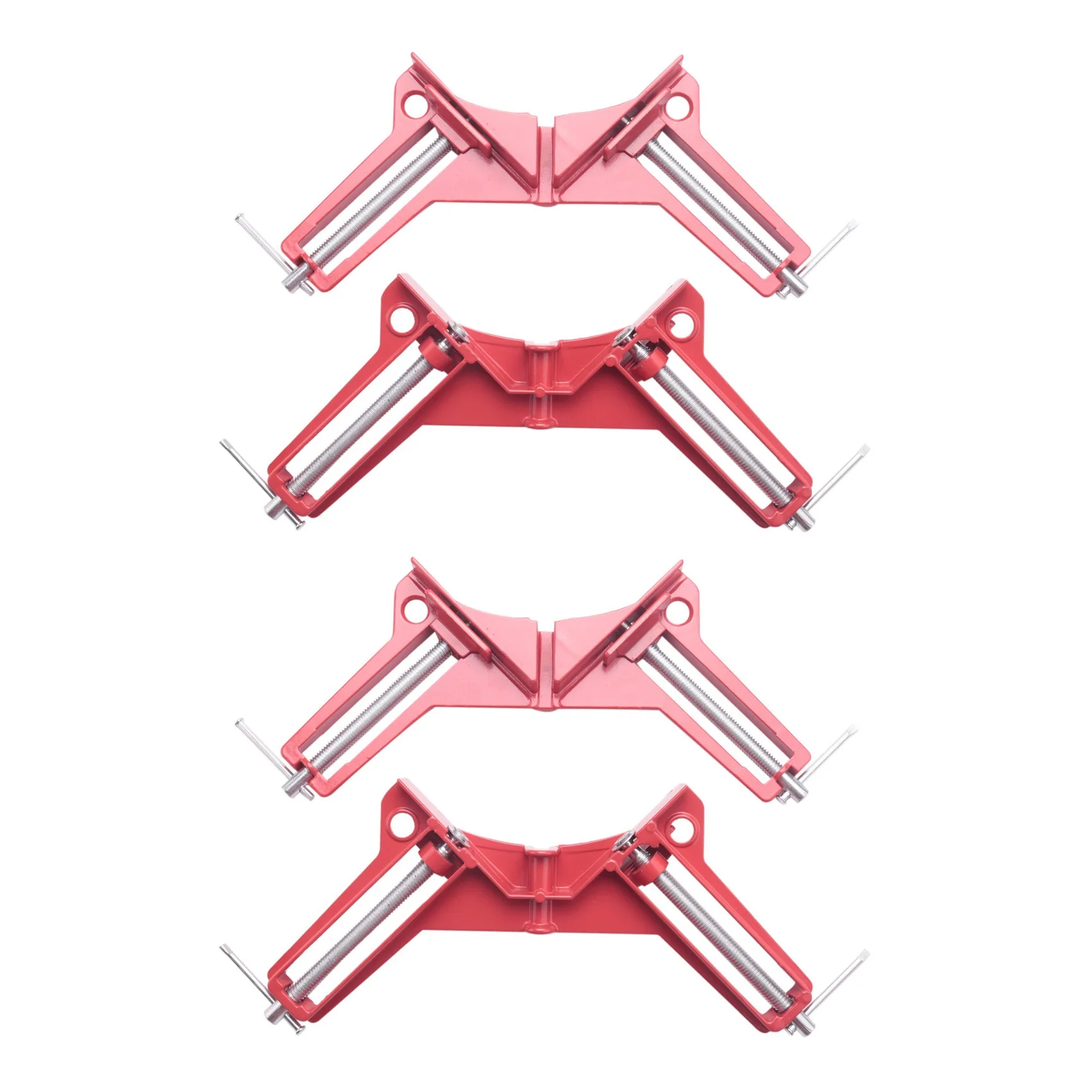 BAAJ-Corner Clamps 3Inch 4Pcs 90 Degree Right Angle Clamp Mitre Clamp For Wood Working Metal DIY Glass Picture Framing Jig