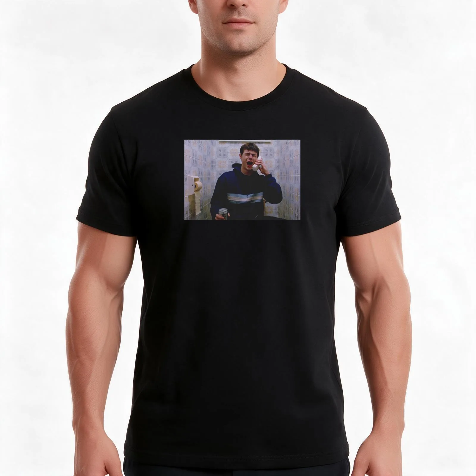 Nice one bruva (Human Traffic) T-Shirt, Summer Casual Cotton Tee, Oversized Streetwear Tops, Vintage Graphic Print, 100% Cotton