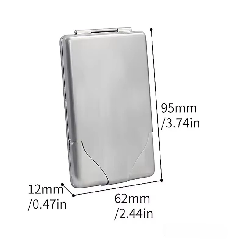 Ultra Thin Stainless Steel Cigarette Box: Rust-Proof Moisture-Resistant Cigarette Storage Case Pocket-Sized with Clip Easy Carry - Image 6