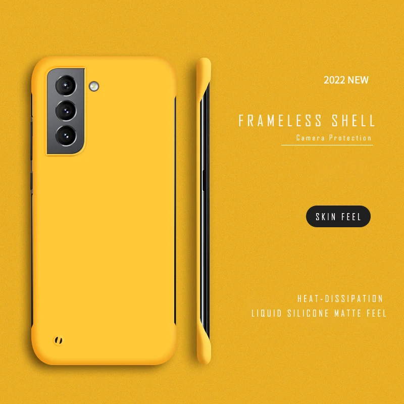 

Thin Slim Hard PC Frameless Case For Samsung Galaxy S25 S24 S23 FE S22 Ultra Plus Matte Back Cover Funda for S25Ultra S25Plus