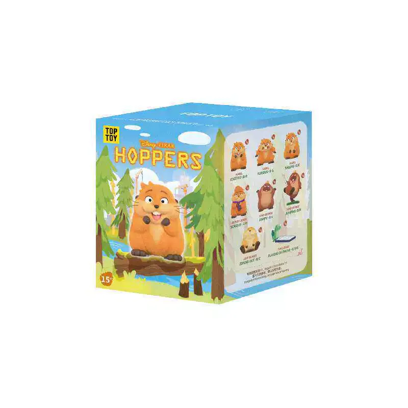 Flocked Beaver Figure Mystery Box Cute Cartoon Animal Collectible Toy Desk Ornament Anime Peripheral Gift Home Decoration