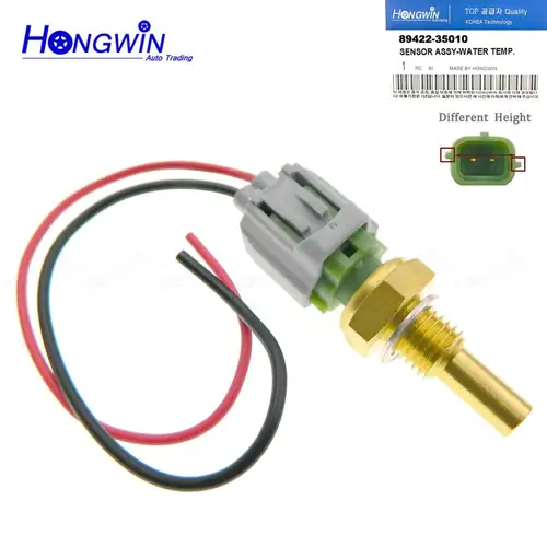Imagen 1 del producto Sensor de temperatura del ventilador del radiador con conector para Toyota Camry, Celica, Corolla, Matrix, Solara, 89422-20010, 89422-35010