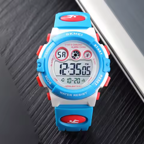 SKMEI Creative Colorful Waterproof Sport Kids Digital Watches Young Energetic Dial Design Children's Wristwatch relogio infantil