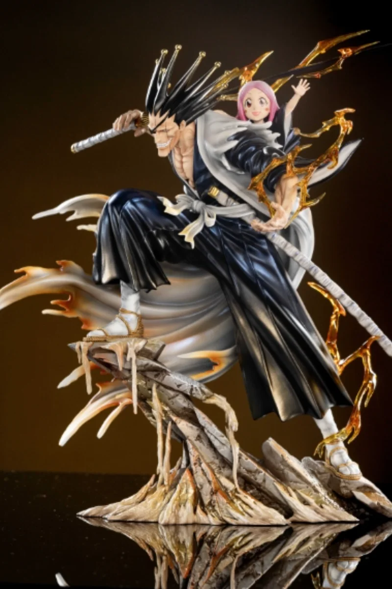 29Cm Resin Break Studio Gk Bleach Gotei 13 Zaraki Kenpachi Anime Action Figure Model Garage Kit Statue Ornaments Toys Gift