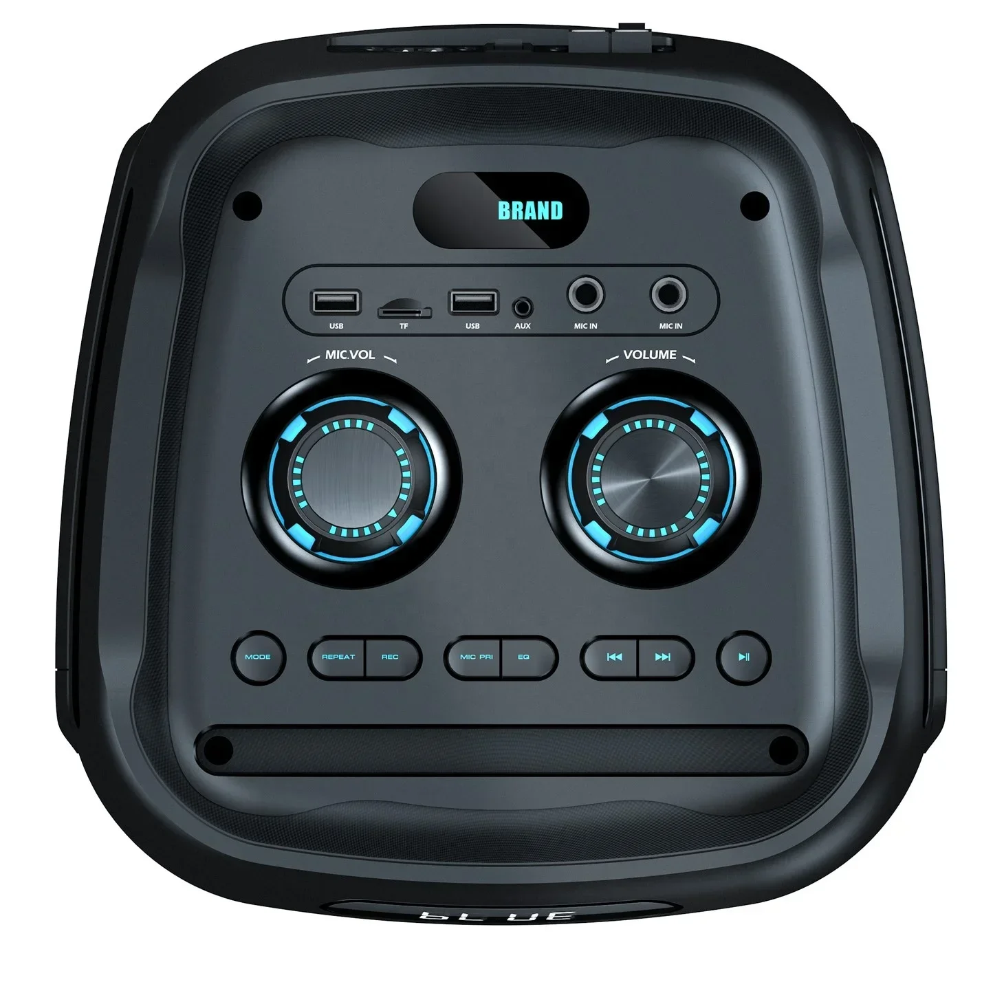 Dual 8-Inch Trolley Speaker with Wireless Microphone, Portable DJ KTV Stereo Sound System for Outdoor Party & Home Karaoke