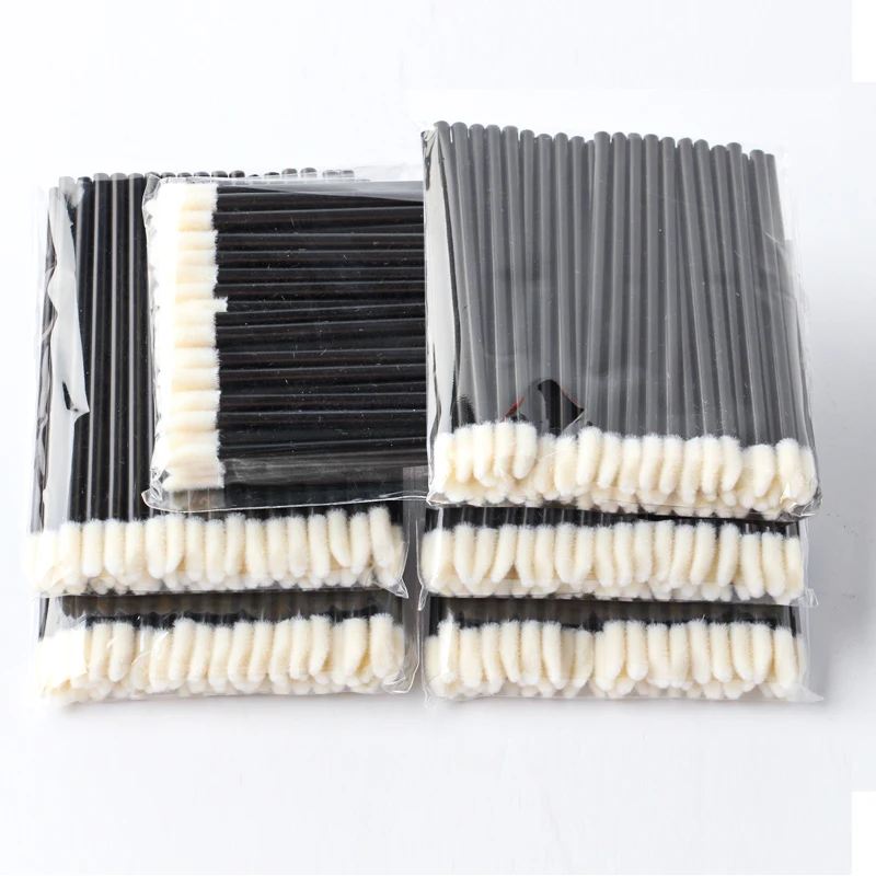 卸売 250/500/1000個 リップブラシ マスカラワンド アプリケーター クリーニング コスメティック リップスティック マイクロブラシ メイクアップツール まとめ買い