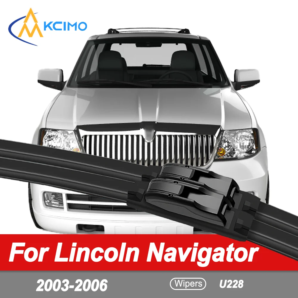 

For Lincoln Navigator U228 2003-2006 Wiper Blades 2PCS - Frameless OEM Replacement Wipers - All-Weather