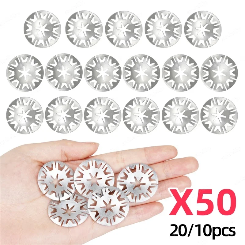 50/20/10 Stück Hitzeschild-Clips, Auspuff-Hitzeschild-Clips, Metallverriegelung, Sternscheiben, Unterkörper-Schild, Befestigungselemente, Schild, 30 mm