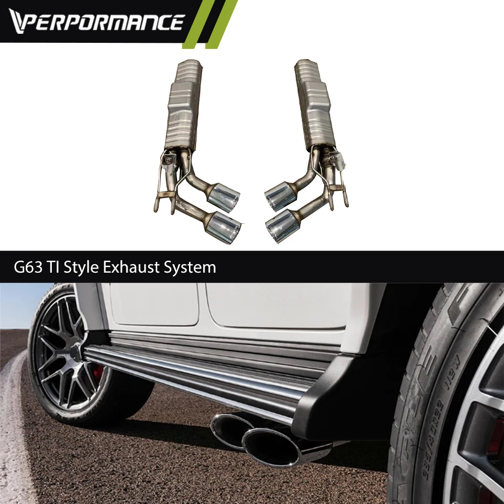 

G class W464 2019y~ G63 TI Style Exhaust System Stainless Steel Exhaust Pipes Exterior Upgrade Car Accessory