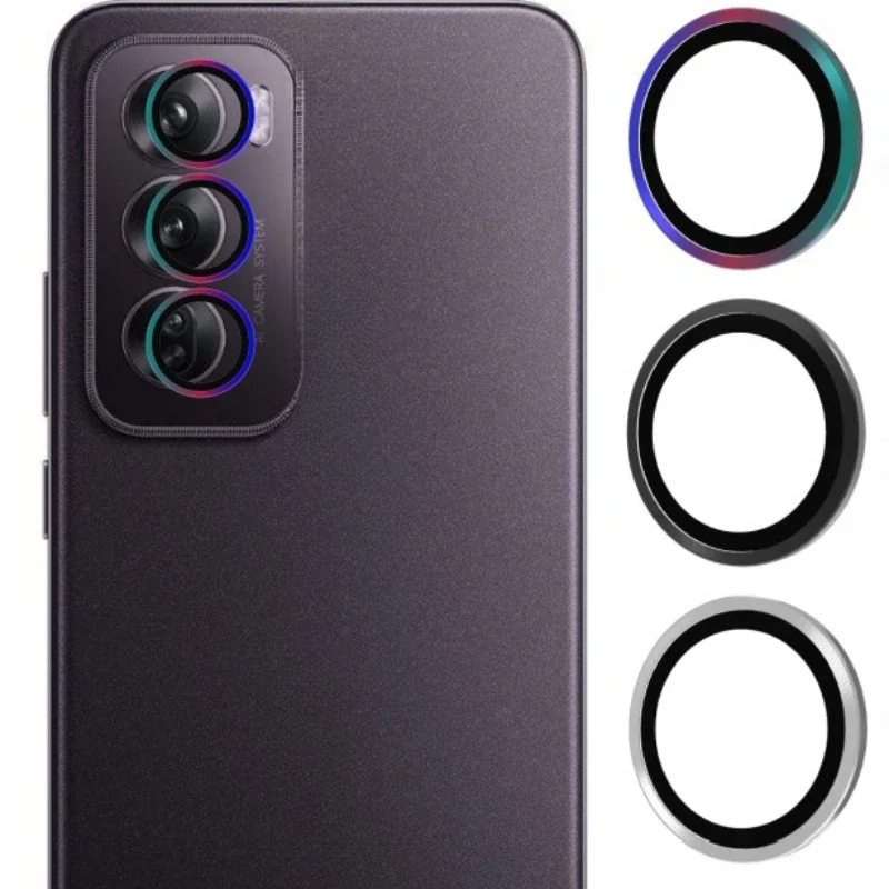 Rear Camera Lens Protector For OPPO Reno 12 Pro 11F 11A Metal Ring Glass Camera Protectors Reno12 12Pro Reno11 Aluminium Alloy