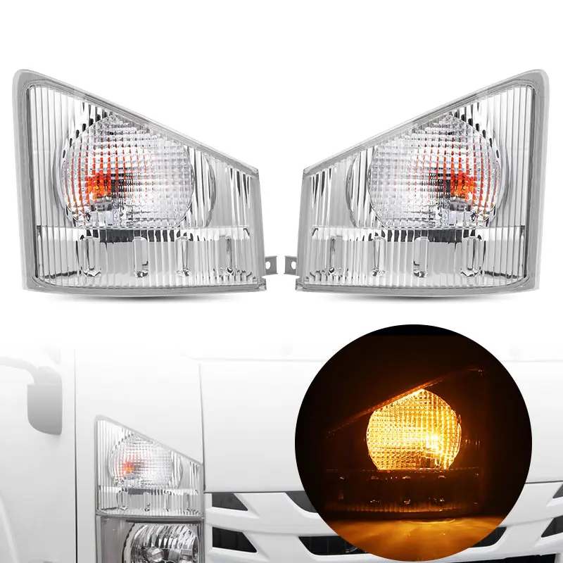 

Car Width Light Front Bumper Corner Light Turn Signal Lamp For Isuzu NPR NQR 700P ELF Truck 2008-2020 8-97585172-2 8-97585173-2