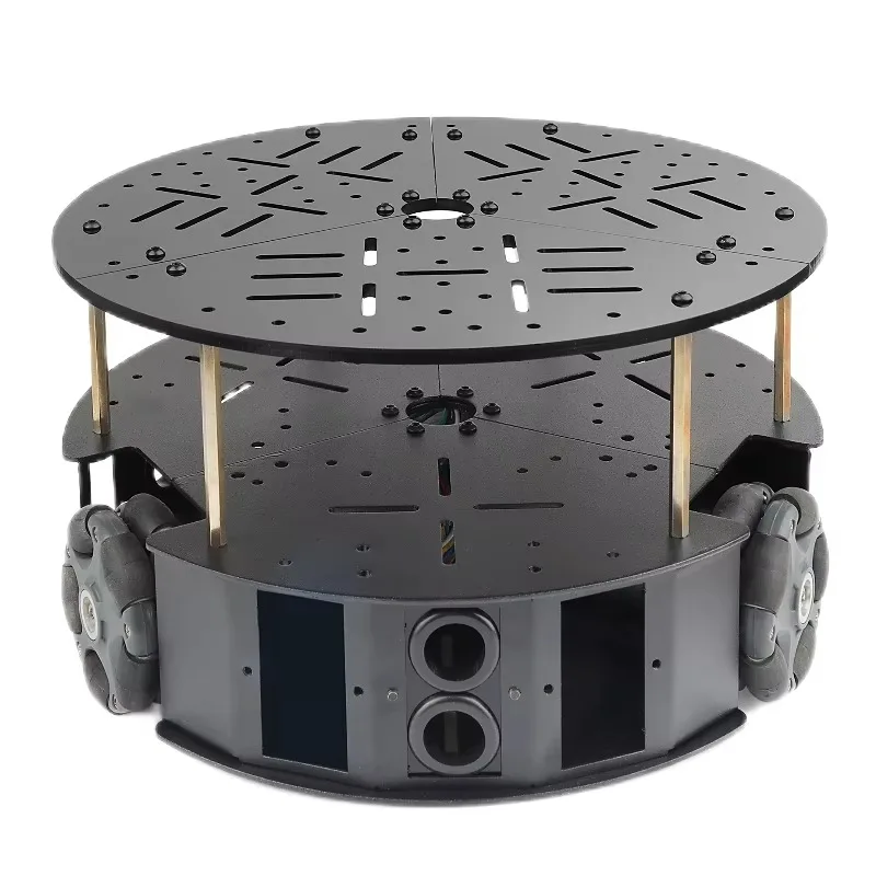 【Industrial】5kg Load 58mm Omnidirectional 3 Wheel Chassis With DC Motor 3WD Omni Mobile Robot Omni Robot Smart Car For Arduino R