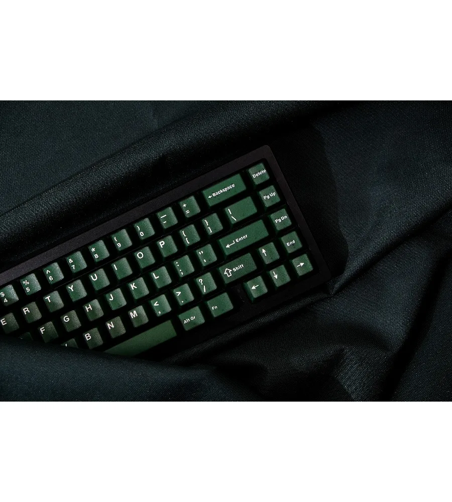 Keycap Personality Original height ABS two-color semi-transparent keycap emerald