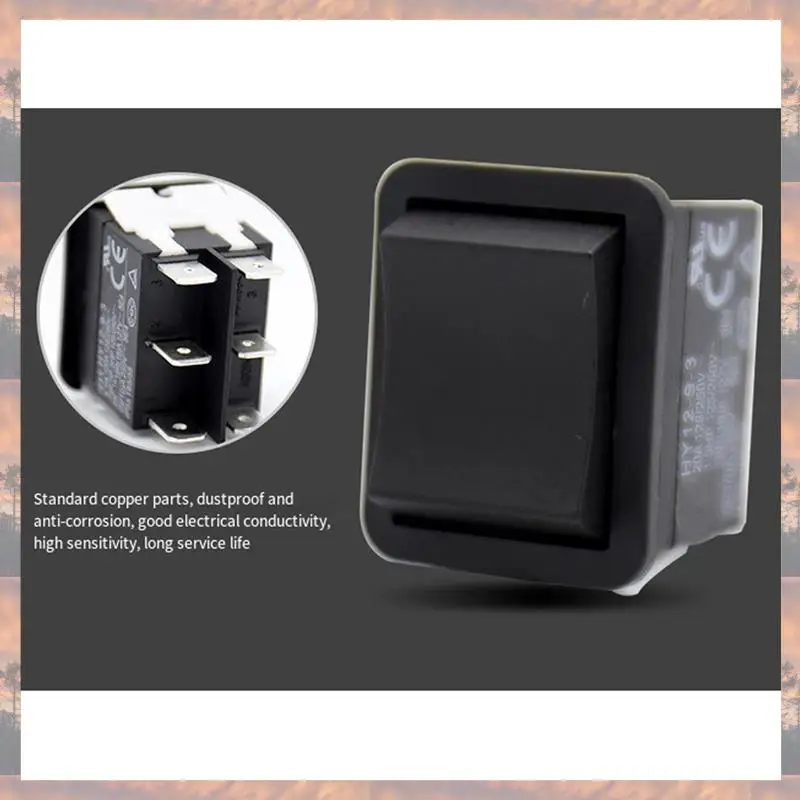 2025 트렌드 로커 스위치, HY12-9-3 6핀 산업용 전기 로커 스위치 125V/250V 푸시버튼