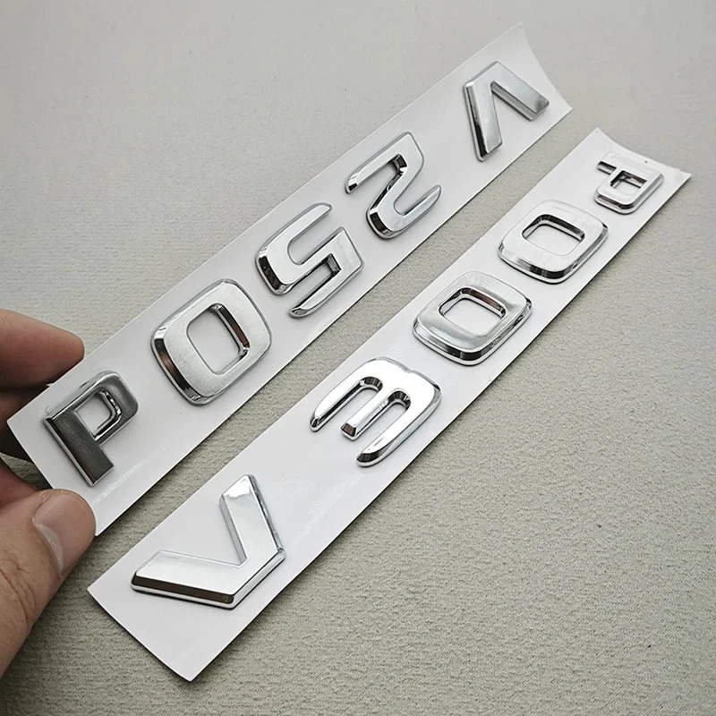3D V250d V300d Rear Trunk Badge Emblem Letter Logo Sticker For V Class W447 Vito Glossy Black Chrome Car Styling