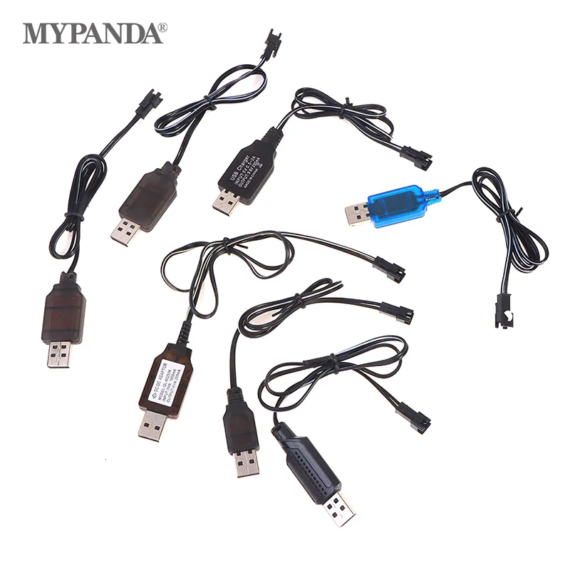 High Quality 3.6-9.6V 250mA NiMh/NiCd Battery USB Charger Cable SM 2P Forward Plug Remote Control Car USB Charger Electric Toy~