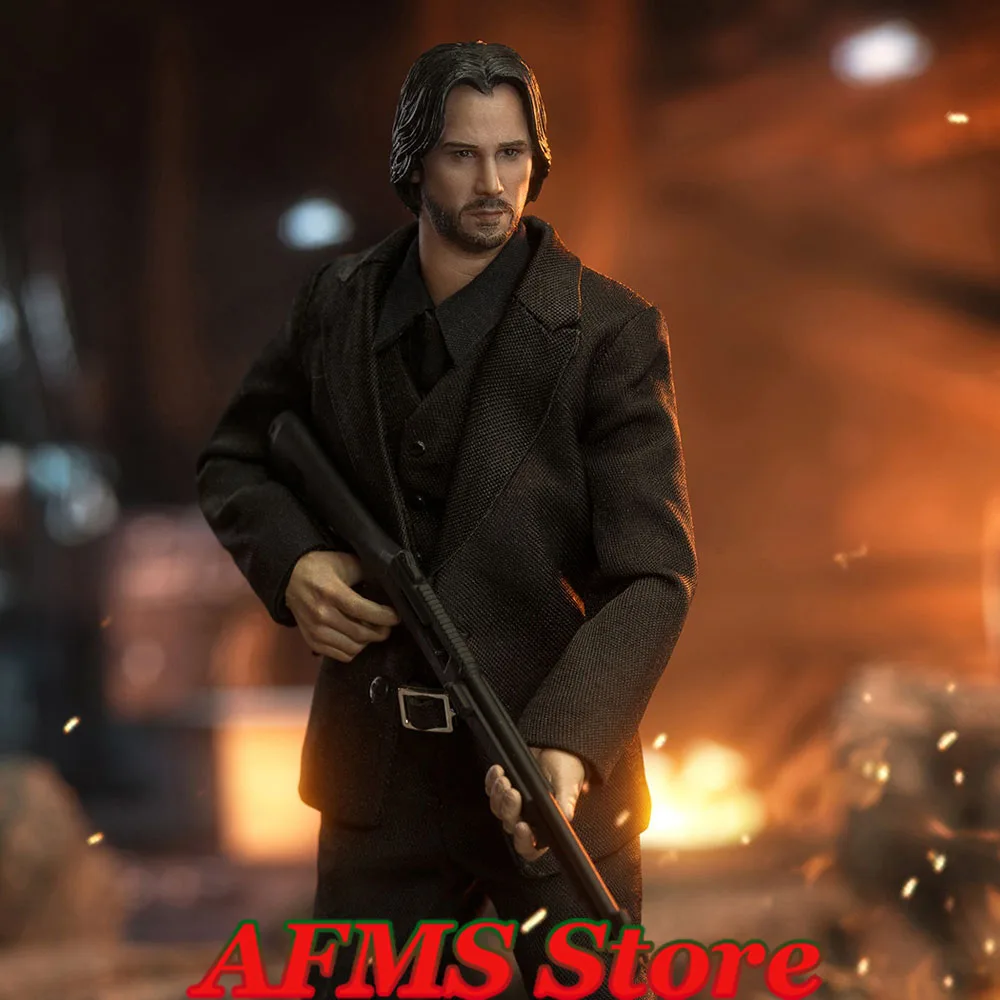 Kingdom KD9001 1/12 Scale Collectible Figure Killer John Wick Keanu Reeves Model 6inch Full Set Men Soldier Action Figure Soldie