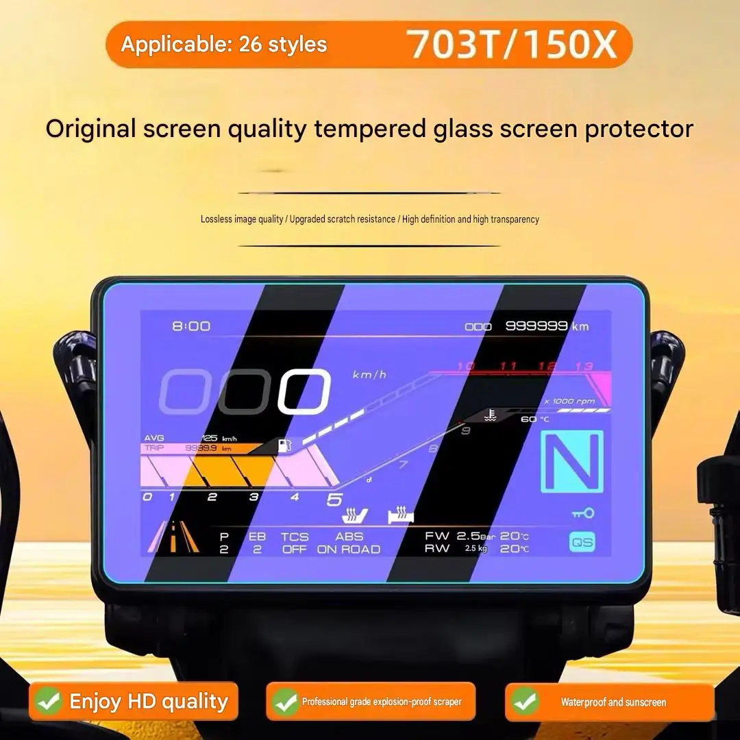 2026 ZONTES 703T 703R 703RR 150x Instrument Tempered Glass Film HD Anti-Sun Anti-Crack Display Screen Protector Accessories