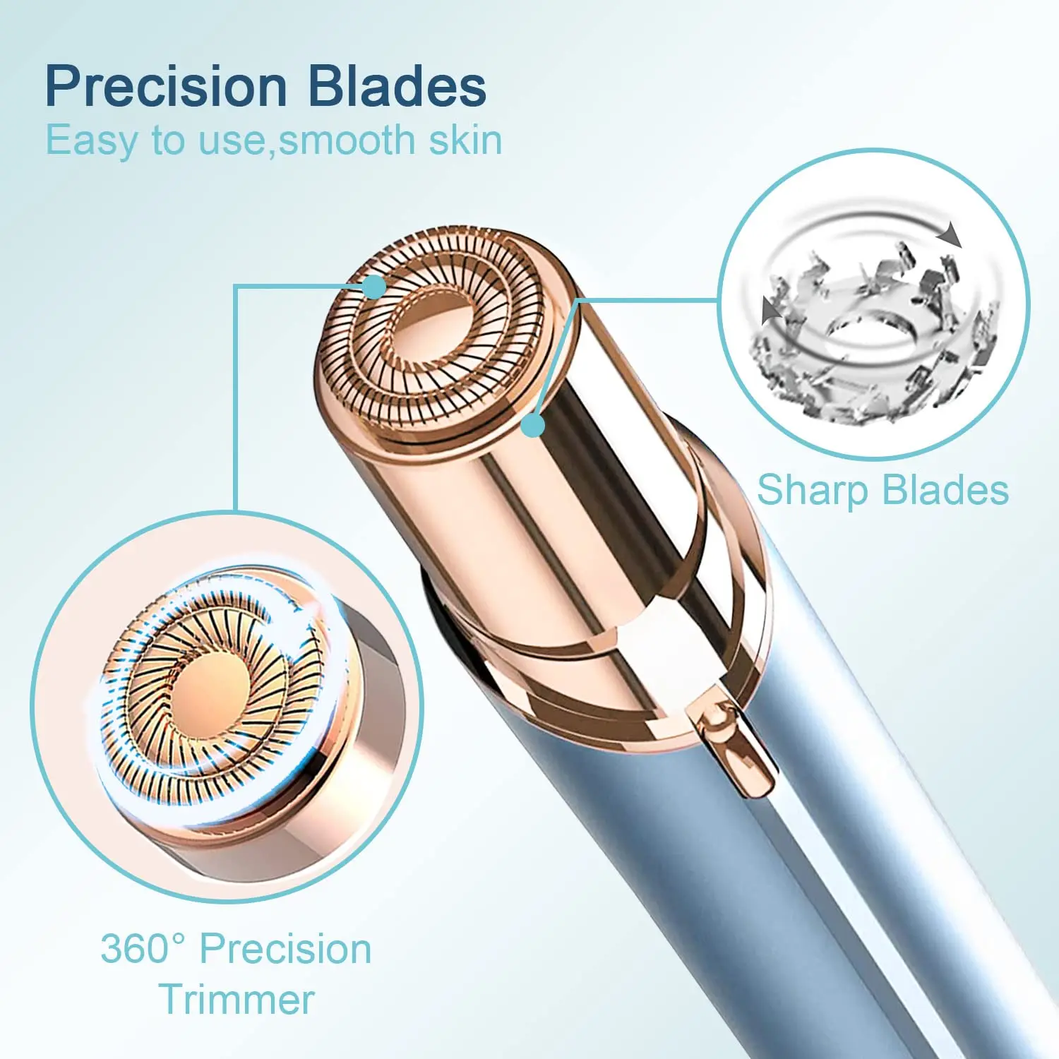 Testine di ricambio per una generazione impeccabile 2, doppie teste Halo Gen 2, compatibili con la finitura di un depilatore facciale impeccabile
