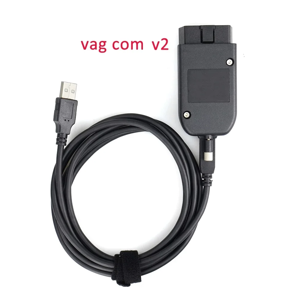 أحدث نسخة تحديث لواجهة VAG COM V2 USB غير محدود obd2 الماسح الضوئي VAGCOM V2 كابل أداة تشخيص السيارة