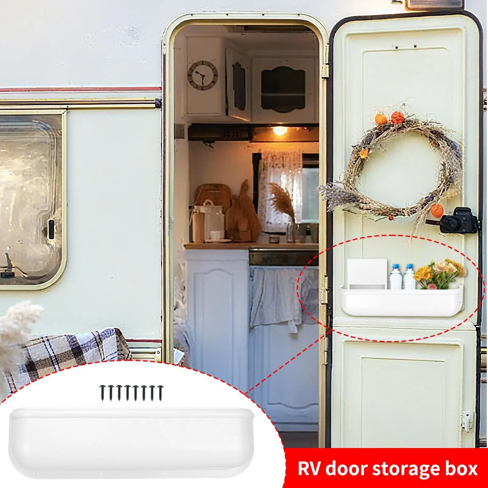 صندوق منظم باب RV متعدد الوظائف للسيارات صندوق منظم إدراج جانبي لباب السيارة للمقطورة #1