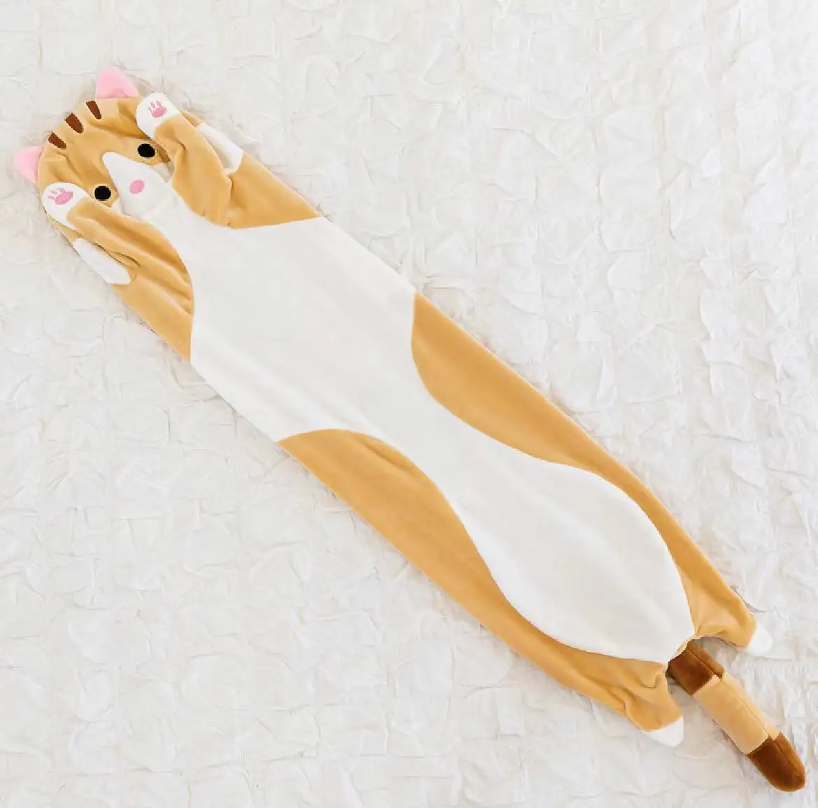NONE 50/70/90/110/130 cm Lustige Freude Nette Weiche Lange Katze Plüsch Spielzeug Pause büro Nickerchen Kissen Bett Schlaf Wohnkultur Puppe für Kinder Mädchen Geschenk 6
