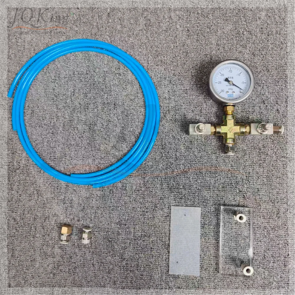 

Valve body inspection and repair equipment: piping, fittings, three test plates, gaskets; a rubber tip, vacuum pumps