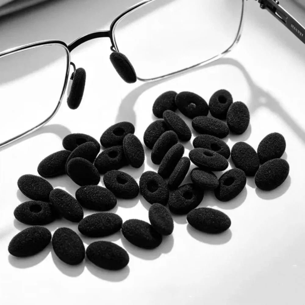 30Pcs Soft Foam Glasses Nose Pads Breathable Cover Protection Eyeglass Sponge Reduce Indentation Anti-slip