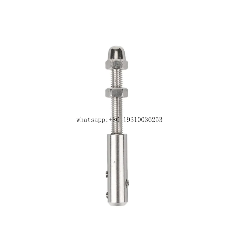 

316 Stainless Steel Cable Railing Thread Fittings Wire Rope Tensioner Receiver Terminal End Toggle Anchor Cross Clip Clamp