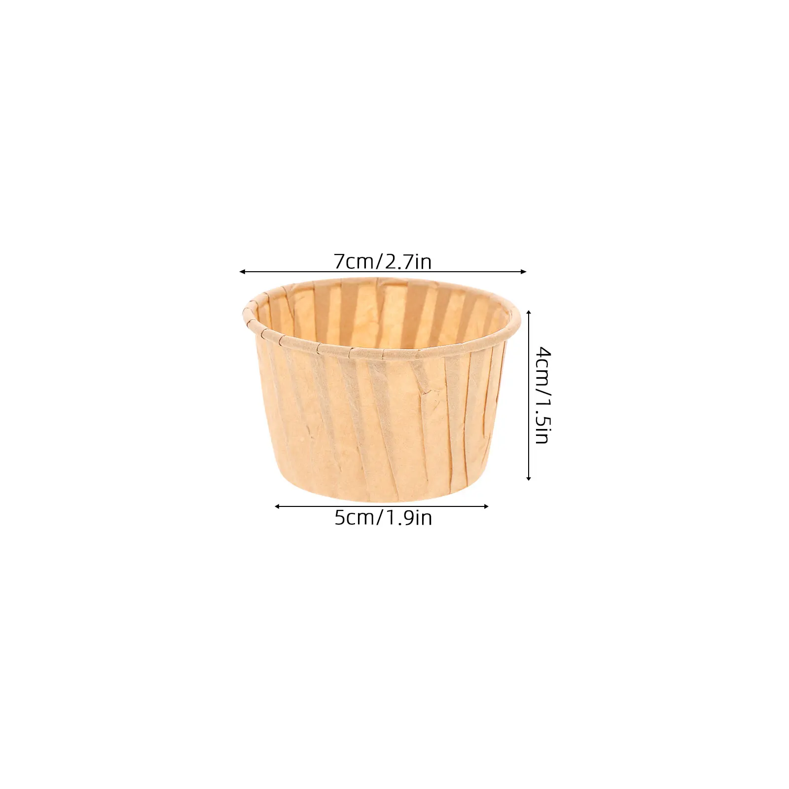 

100 Pcs Oil Proof Paper Cupcake Liners Muffin Cups Greaseproof Disposable Baking Wrappers For Cake Sweets Party Wedding