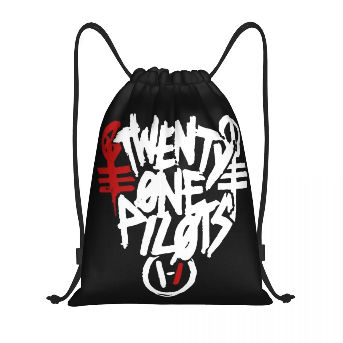 Custom Classic Rock Band T-Twentys One P-Pilots Drawstring Bag Women Men Foldable Gym Sports Sackpack Shopping Storage Backpacks