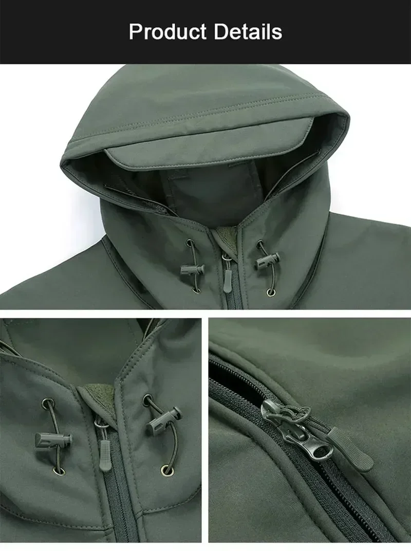 5XL 6XL CP Kamuflase Soft Shell Assault, Cocok untuk Olahraga Luar Ruangan Berburu, Jaket Wol dan Bulu Tahan Air dan Tahan Angin
